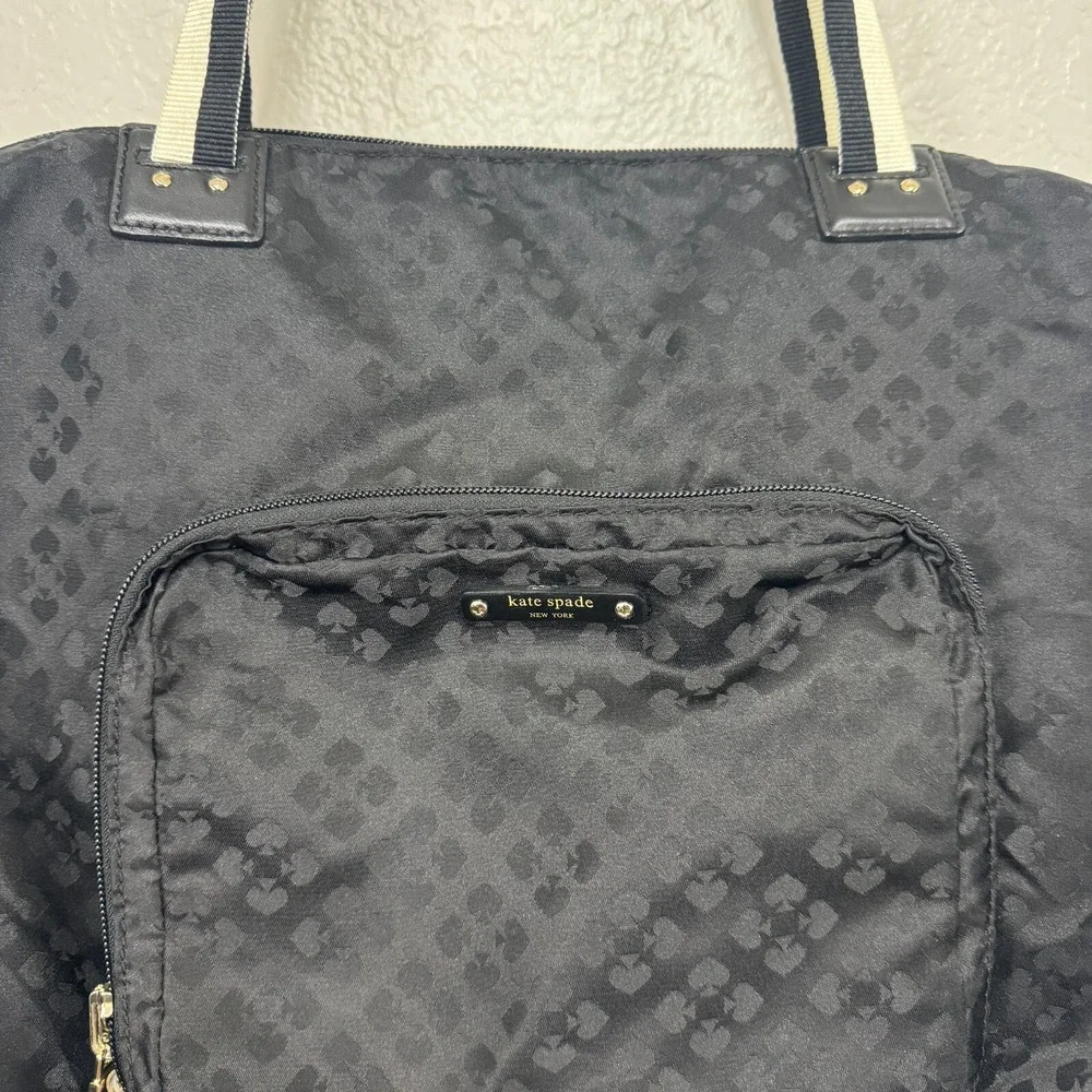 Kate Spade New York Bon Voyage Women's Black Pockets Double‎ Strap Shoulder Bag